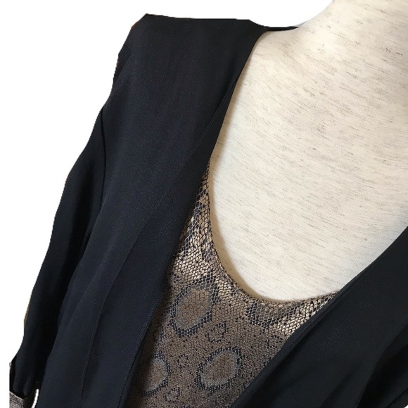 J.W Treci 1Pc Snake Skin Print Blouse - Picture 3 of 8